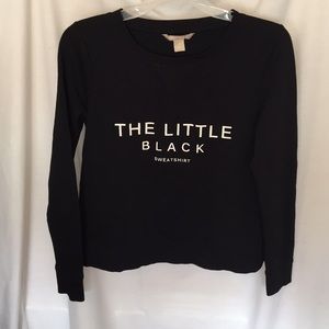 Banana Republic Little Black Sweatshirt, Sz Small